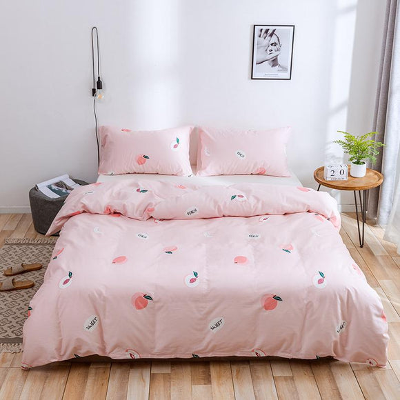 Pink Peach Pure Cotton Pillowcases #LB046