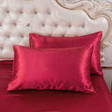 Solid Color Silky Pillowcases #LB034